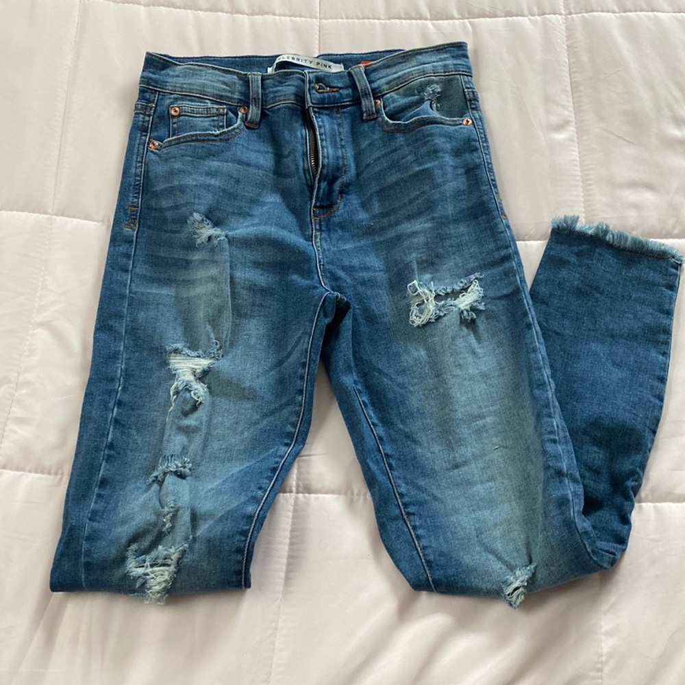 Celebrity Pink High waisted Ripped Jeans